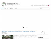 Tablet Screenshot of mf.unsa.ba