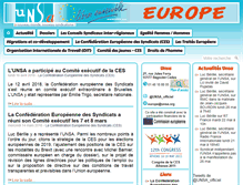 Tablet Screenshot of europe.unsa.org