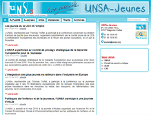 Tablet Screenshot of jeunes.unsa.org