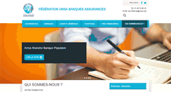 Desktop Screenshot of banques-assurances.unsa.org