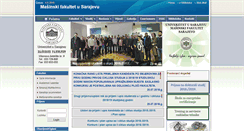 Desktop Screenshot of mef.unsa.ba