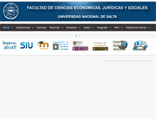 Tablet Screenshot of economicas.unsa.edu.ar